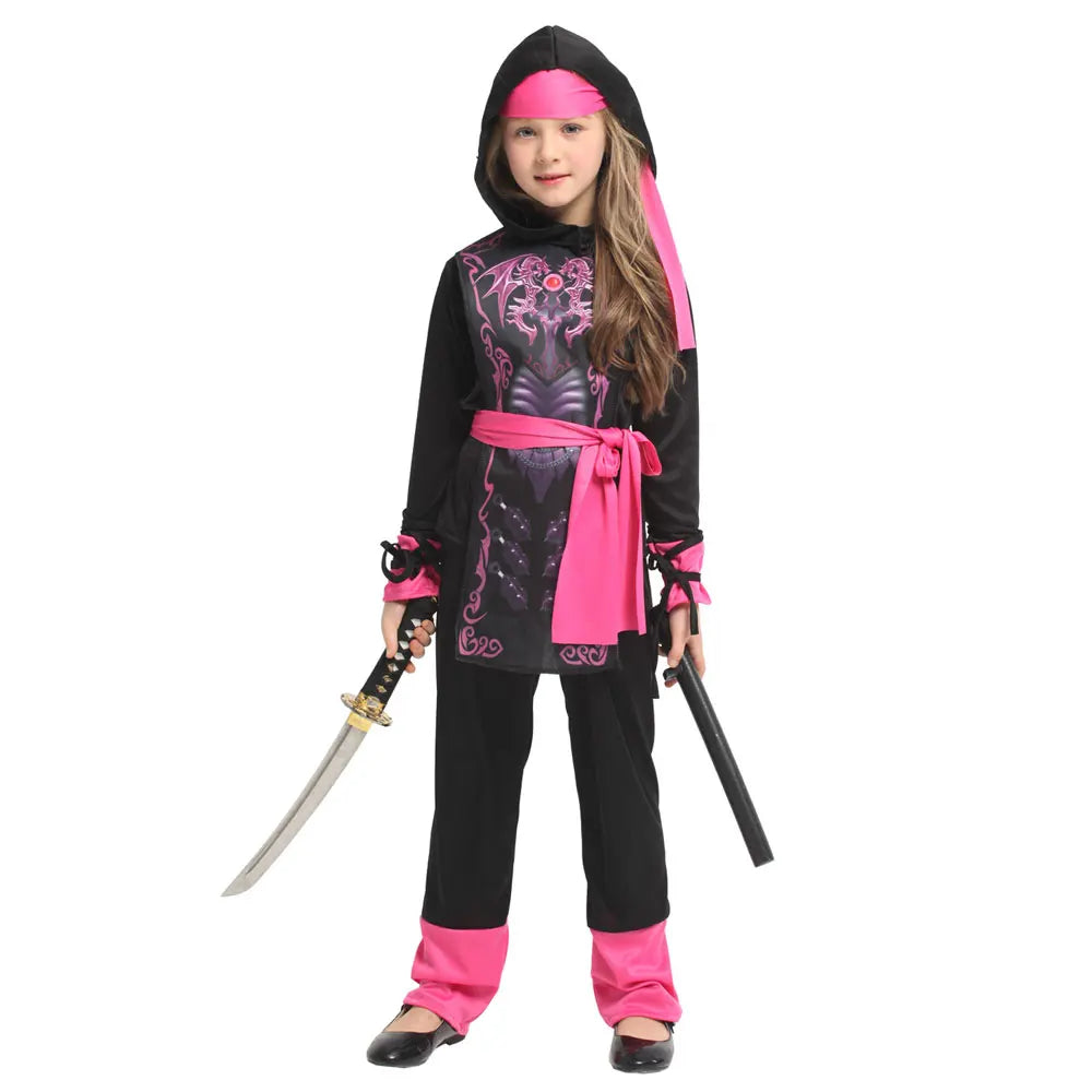 Umorden Halloween Costumes Boys Dragon Ninja Costume Girls Warrior Cosplay Carnival Party Fancy Dress Up for Kids Children