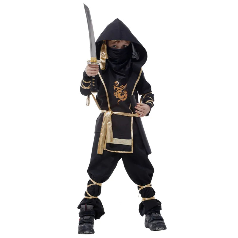 Umorden Halloween Costumes Boys Dragon Ninja Costume Girls Warrior Cosplay Carnival Party Fancy Dress Up for Kids Children