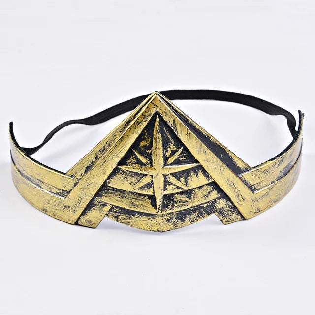 Halloween Super Woman Hero Costume Princess Diana Bracers Cosplay Armband Gauntlet Tiara Wrist Lasso of Truth Accessory Props
