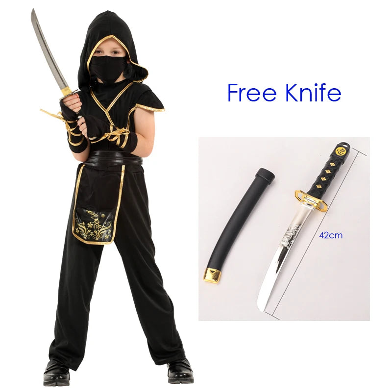 Umorden Halloween Costumes Boys Dragon Ninja Costume Girls Warrior Cosplay Carnival Party Fancy Dress Up for Kids Children