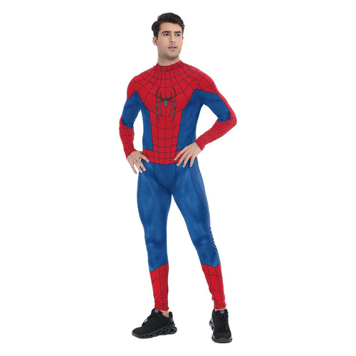 2026 Superhero Style Printed Polyester Cosplay Costume Jumpsuit Adult Character Outfit Halloween Party Wear