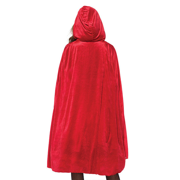 New Model Real Photos of New Size-Specific Halloween Little Red Riding Hood Costume Adult Cosplay Party Nightclub Stage Performance Costume
