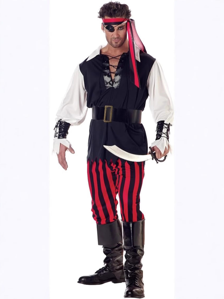 Halloween Pirate Dress up Costumes Stage Performance Costumes Holiday Party Performance Pirate Costumes