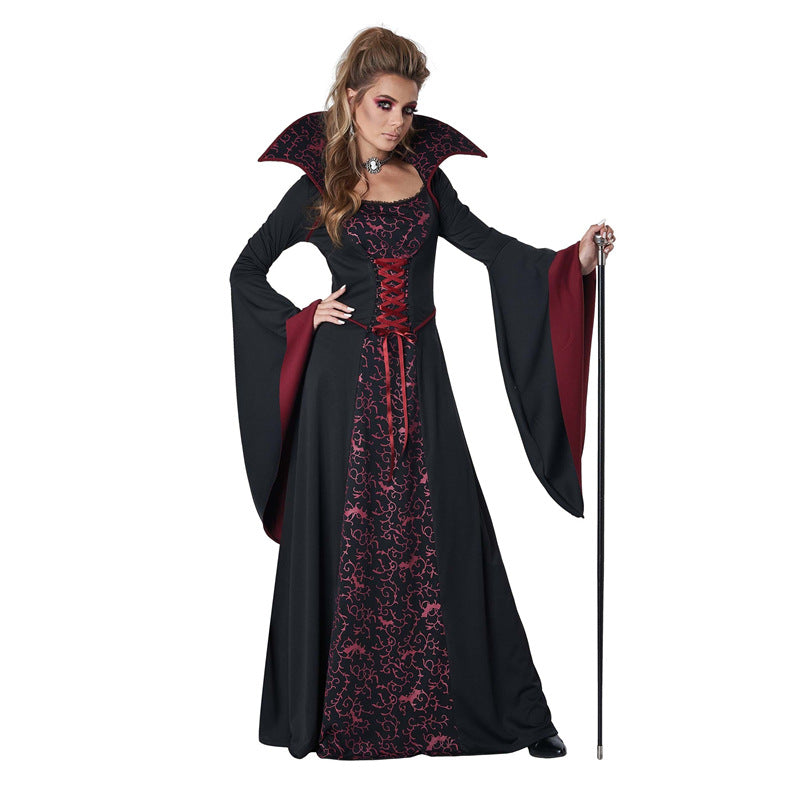 Halloween COS vampire queen masquerade stage party cosplay suit magic witch suit