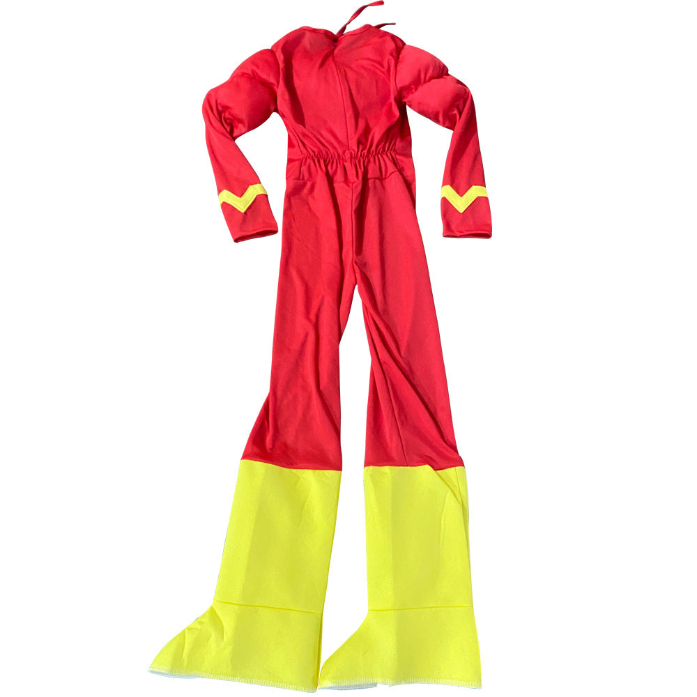 Halloween Kids Superhero Muscle Dress Up The Flash Dress Up Boys Anime Figure Cosplay Costume