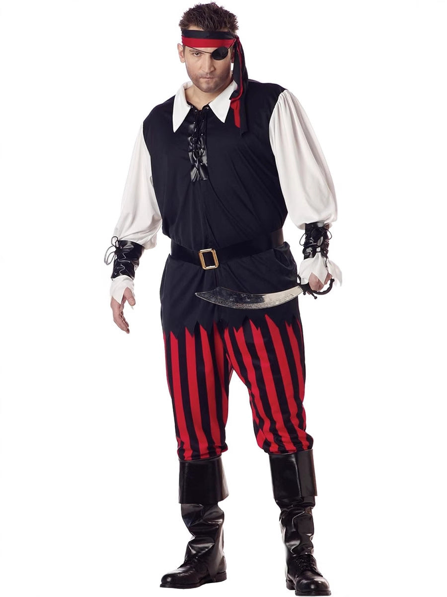 Halloween Pirate Dress up Costumes Stage Performance Costumes Holiday Party Performance Pirate Costumes