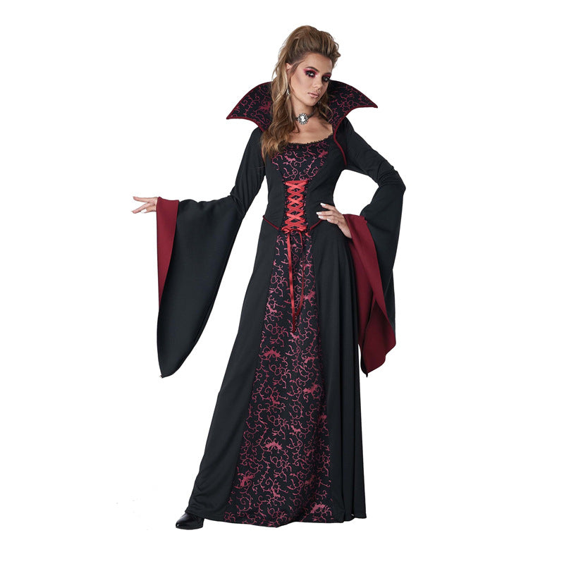 Halloween COS vampire queen masquerade stage party cosplay suit magic witch suit