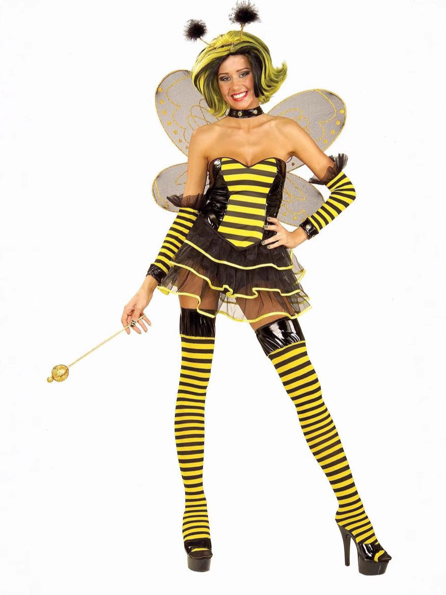 European and American Cross-Border Halloween Halloween Bee Ladybug Adult and Kidsren Cosplay Costumes Holiday Costumes