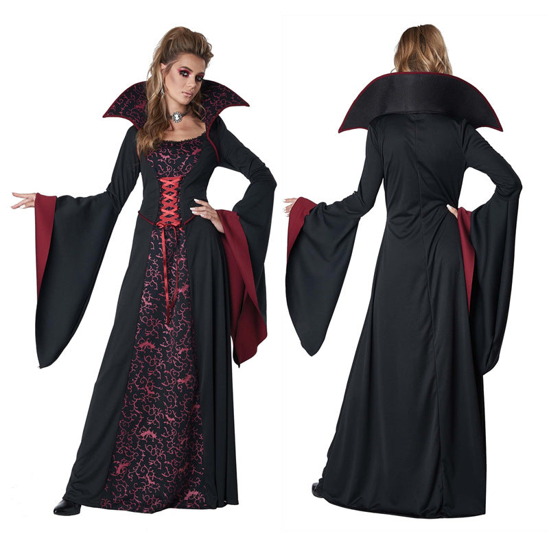 Halloween COS vampire queen masquerade stage party cosplay suit magic witch suit