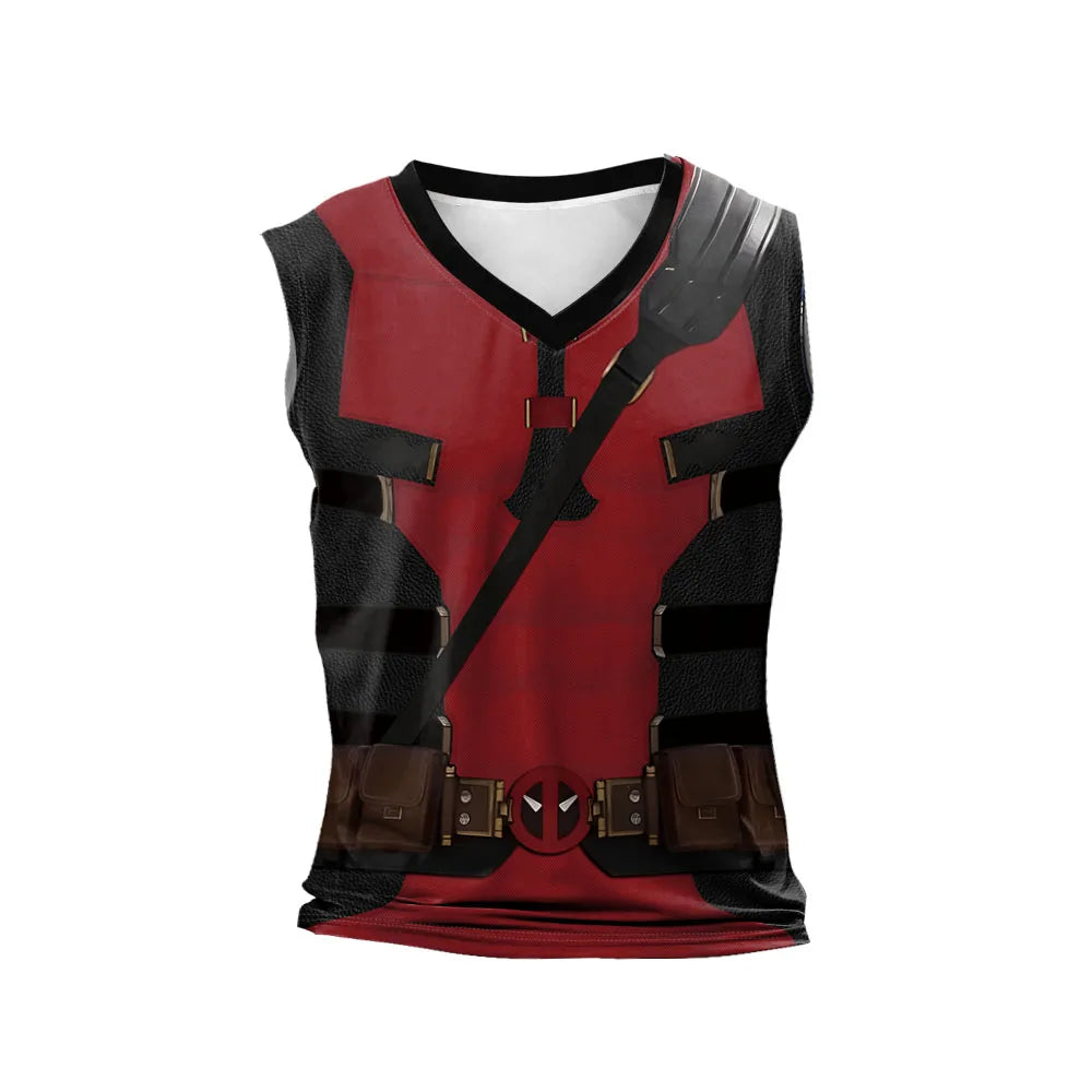Wolverine Deadpool Costume Adult Boy Girl Cosplay Bodysuit Fancy Halloween Party Dress Up Novelty T-shirts Carnival Zentai Suit