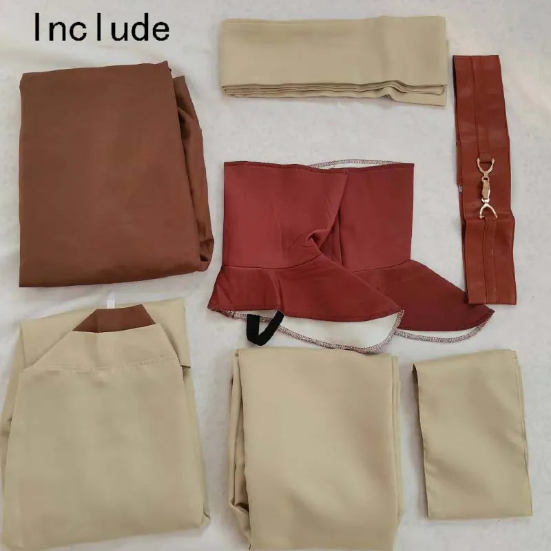 Obi Wan Kenobi Cosplay Adult Men Hooded Robe Jedi Knight Outfits Laku Tunic Costume Halloween Robe Hooded Uniform Full Set