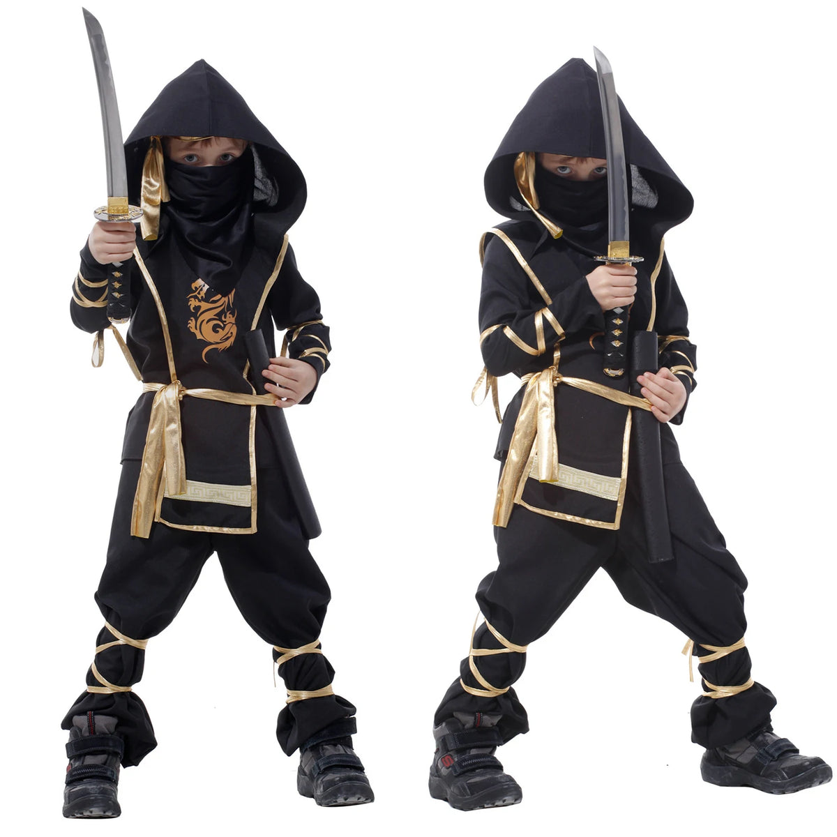 Umorden Halloween Costumes Boys Dragon Ninja Costume Girls Warrior Cosplay Carnival Party Fancy Dress Up for Kids Children
