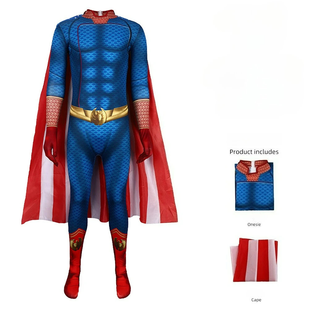 The Boys Cosplay Costume Villain Halloween Performance Costume Stage Performance Cape Homeland Cosplay Costume