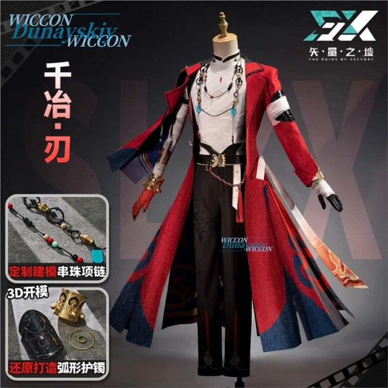 Honkai Star Rail New Skin Mortenax Blade Cosplay Costume Wig Uniform Outfit Earrings Planarcadia Halloween Party