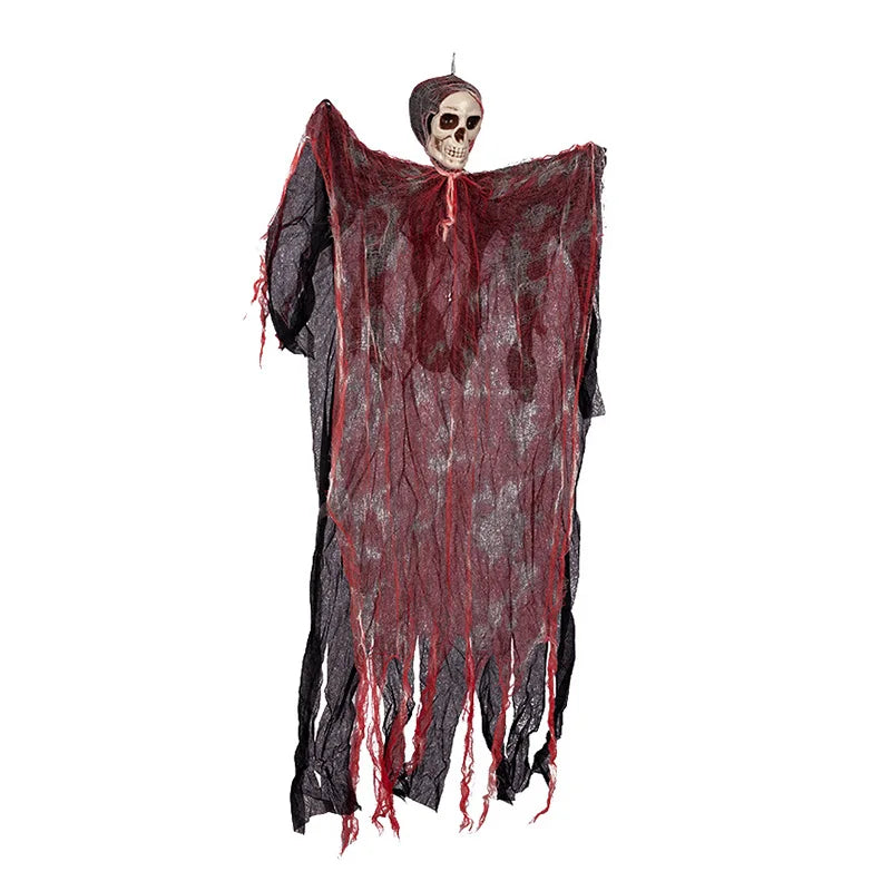 1pc 90CM Halloween Decor Skeleton Ghosts Hanging Decoration Decorations For Outdoor Indoor Party Bar Scary Props Graveyard Decor