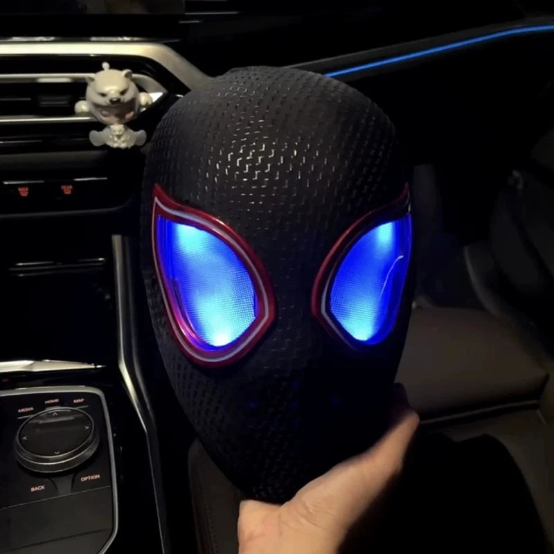 Spider-Man Headgear With Movable Eyes Cool Cosplay Accessory Manual Electric Amazing Mask Gift For Festivals Party Display