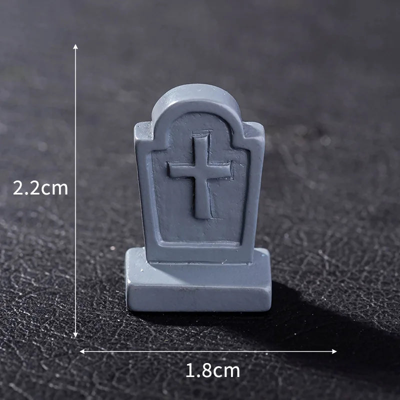 Micro Landscape Halloween Decoration Accessories Mummy Skull Rabbit Magic House Ghost Pumpkin Small Ornament Miniatures