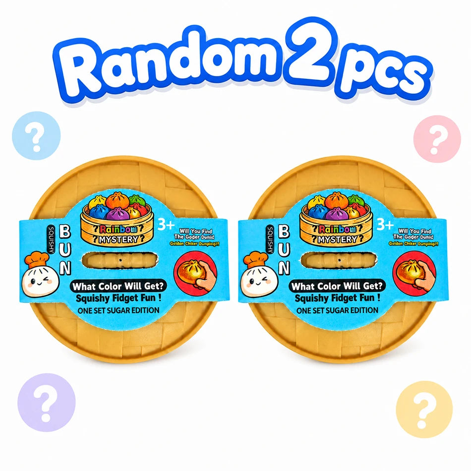 1 or 4pcs random Box Colorful Simulated MINI* Steamed Bun Squishy Dumpling Squeeze Toy