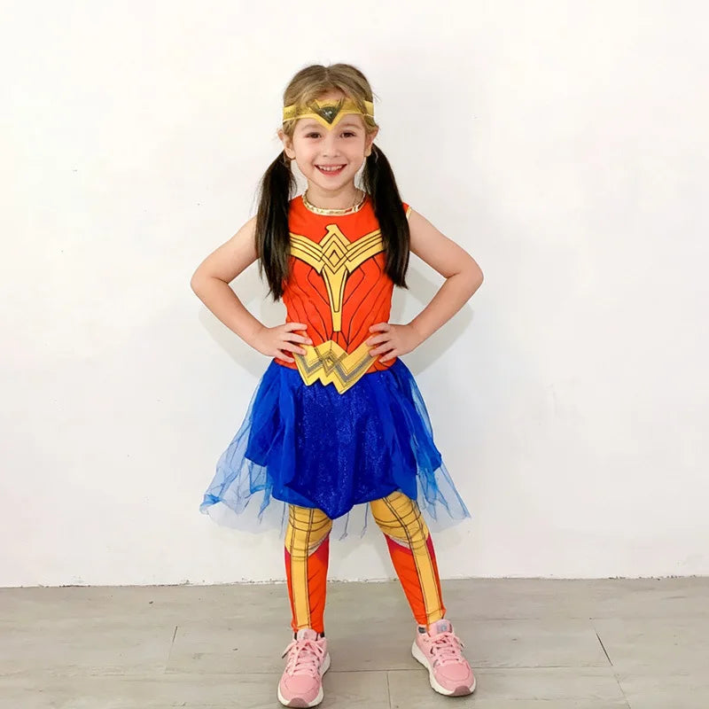 Anime Superhero Halloween Fantasia Wonder Woman Cosplay Dresses Cosplay Fantasia Fancy Dress Costume Cosplay Costumes