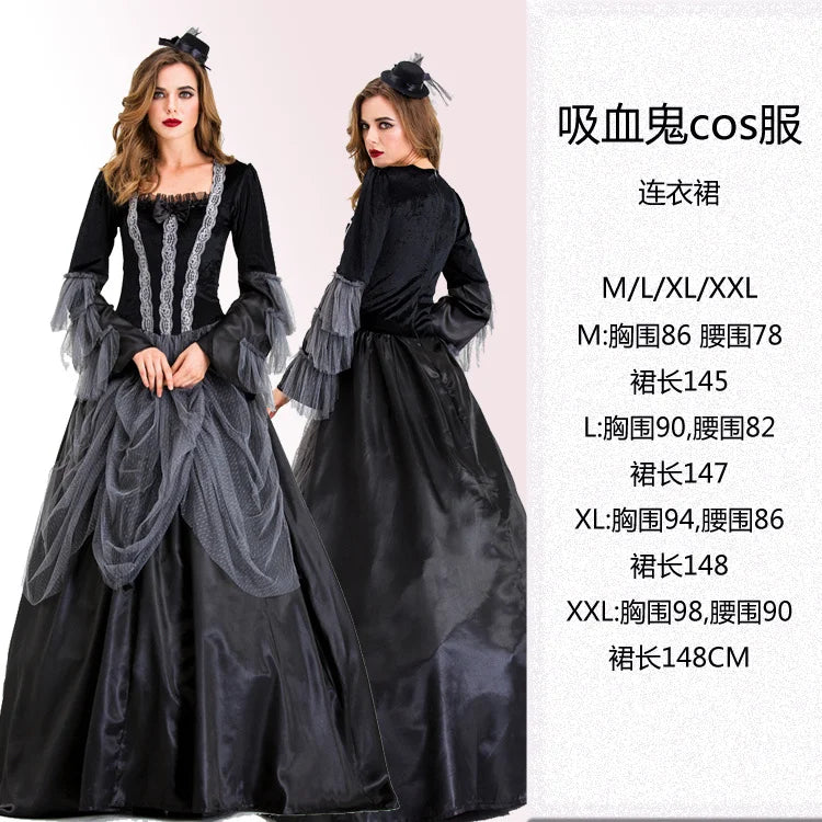 Women Halloween Vampire couple uniform Purim Cosplay Costumes men Horror Ghost Dead Zombie Corpse Bride costume Dress adult