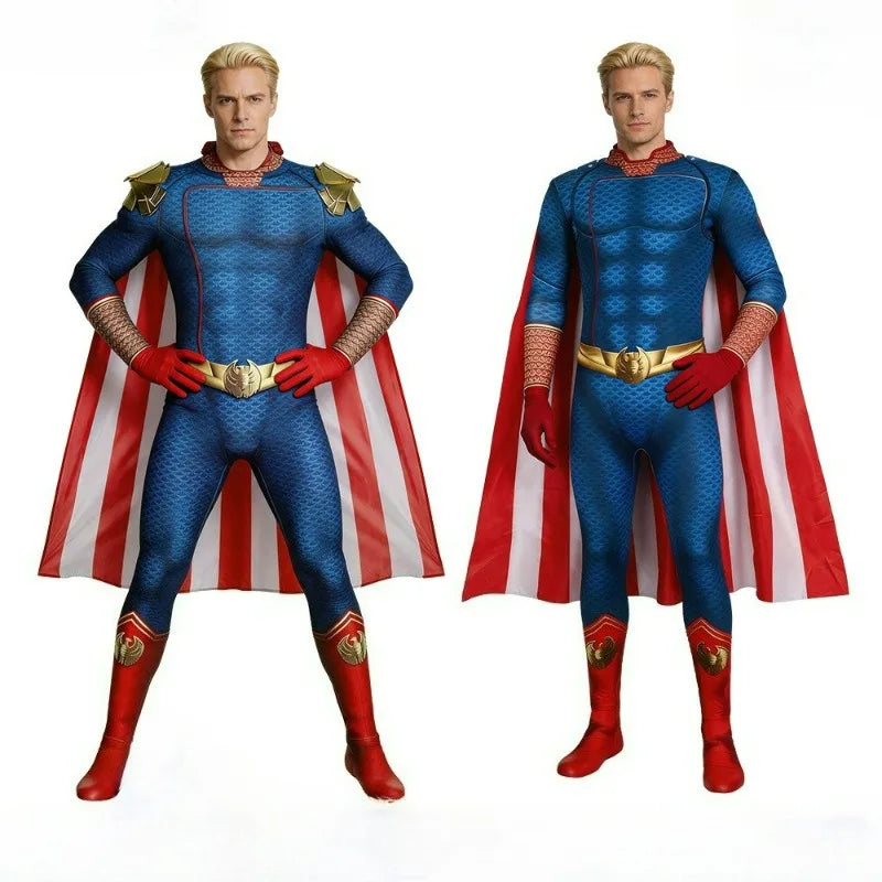The Boys Cosplay Costume Villain Halloween Performance Costume Stage Performance Cape Homeland Cosplay Costume