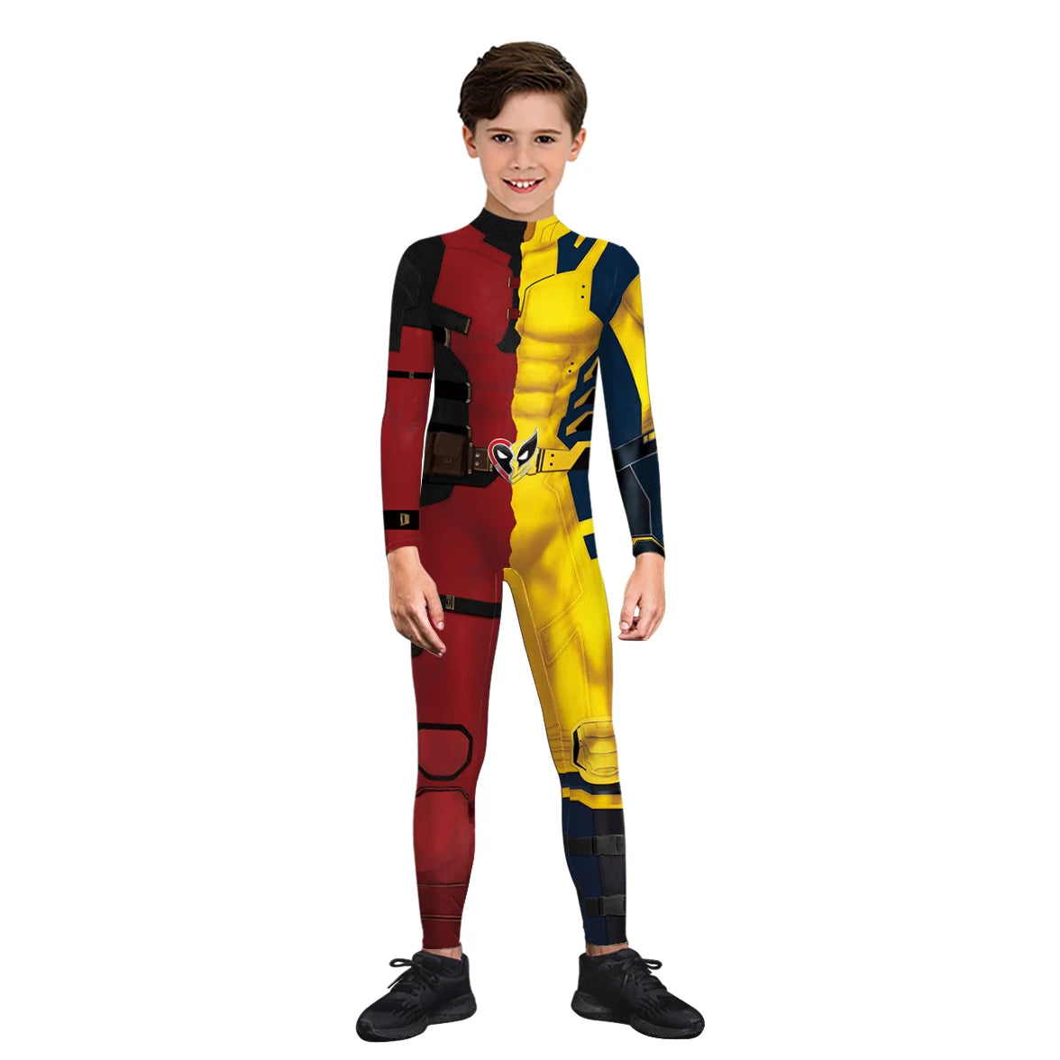Wolverine Deadpool Costume Adult Boy Girl Cosplay Bodysuit Fancy Halloween Party Dress Up Novelty T-shirts Carnival Zentai Suit