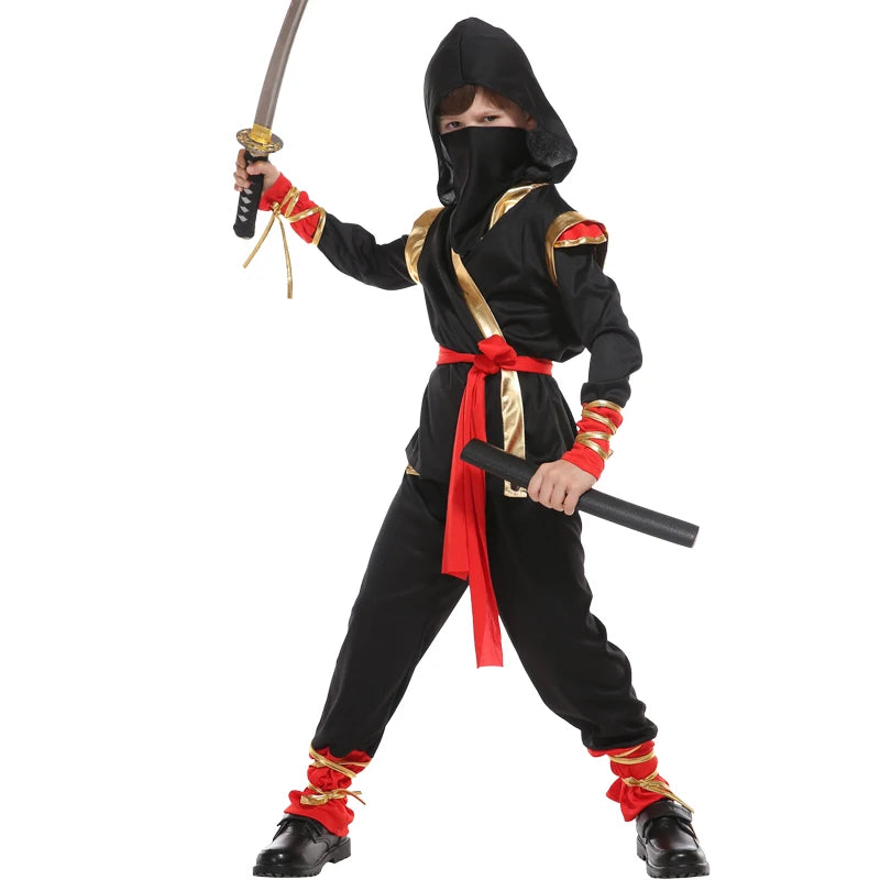 Limited Time Special Price Ninja Costume for Boys Cool and Handsome Role-Playing Activities Party Family Gatherings