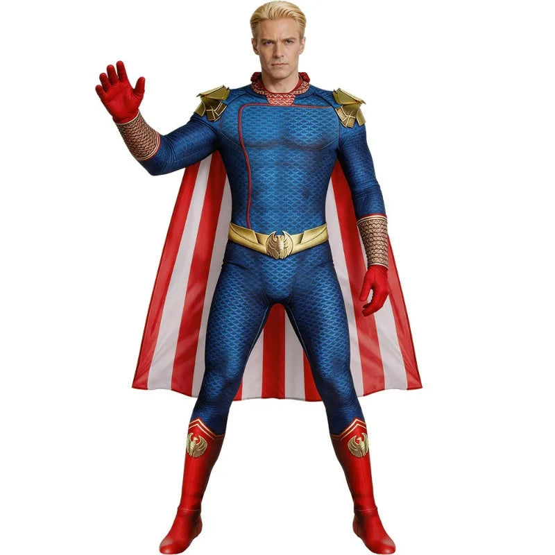 The Boys Cosplay Costume Villain Halloween Performance Costume Stage Performance Cape Homeland Cosplay Costume