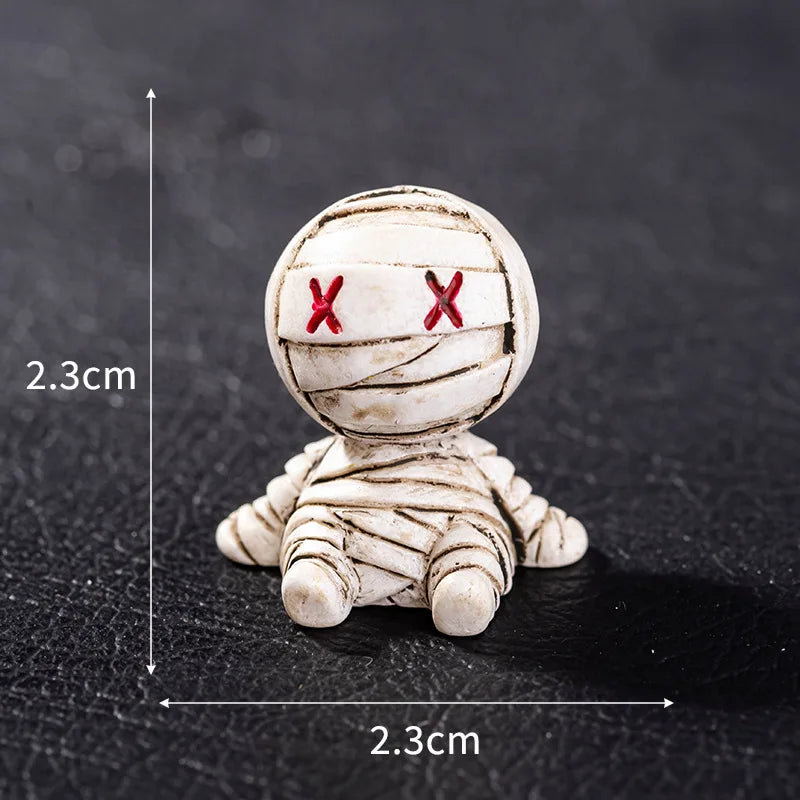 Micro Landscape Halloween Decoration Accessories Mummy Skull Rabbit Magic House Ghost Pumpkin Small Ornament Miniatures