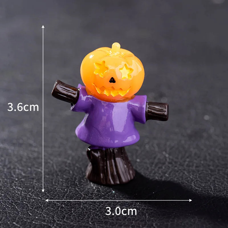 Micro Landscape Halloween Decoration Accessories Mummy Skull Rabbit Magic House Ghost Pumpkin Small Ornament Miniatures