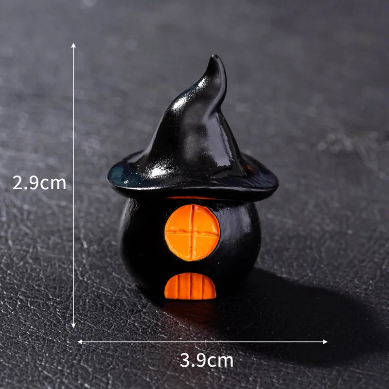 Micro Landscape Halloween Decoration Accessories Mummy Skull Rabbit Magic House Ghost Pumpkin Small Ornament Miniatures