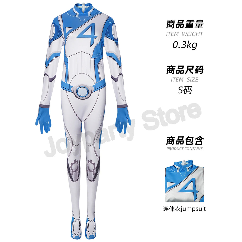 Rivals Fantastic Fourth Susan Storm Cosplay Women Men Jumpsuit Costume  Psylocke Invisibility Female Superhero Costume Cosplay