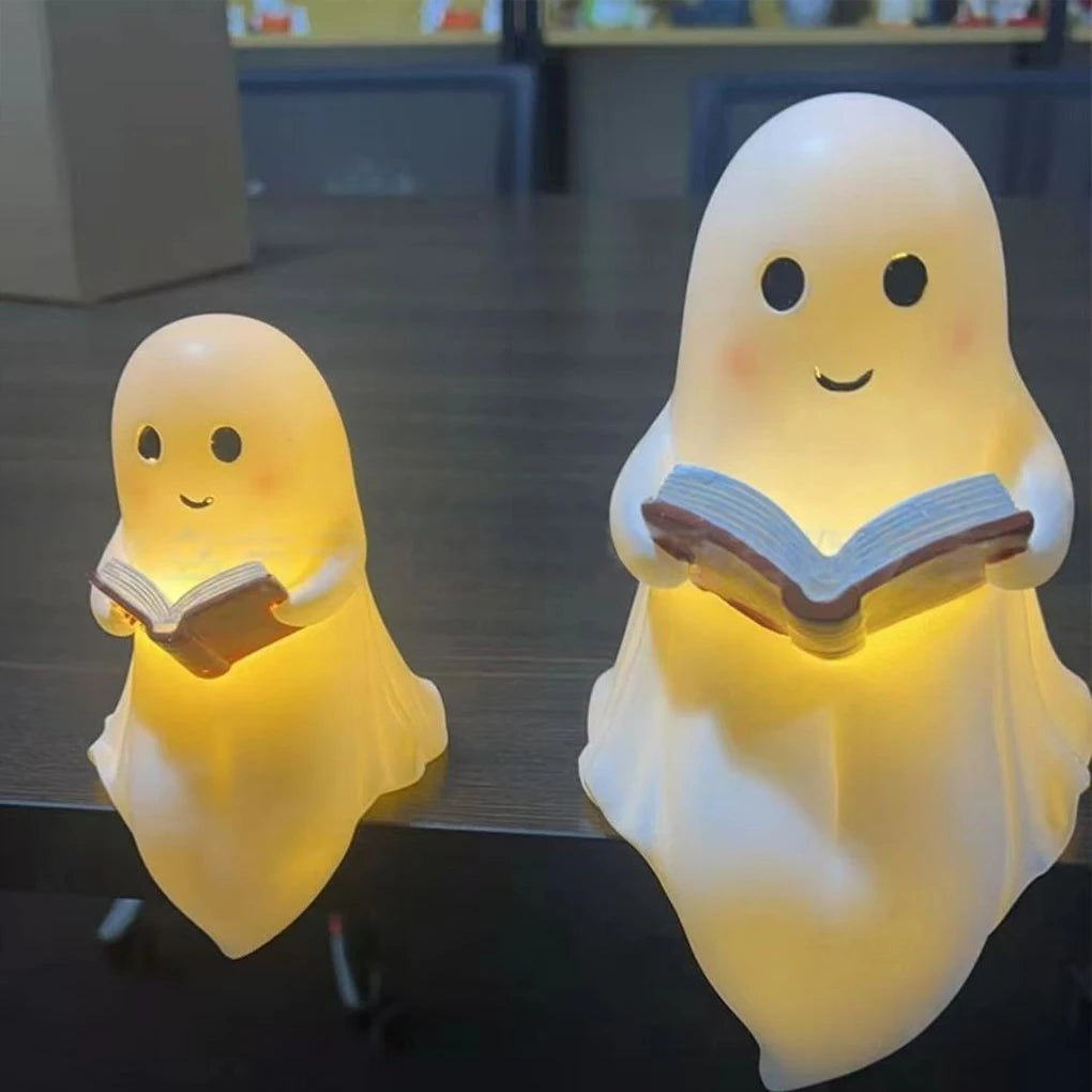 Cute Ghost Reading Desk Light Halloween Ghost 3D LED Luminous Ghost Night Light For Halloween Gifts Party Home Decoration