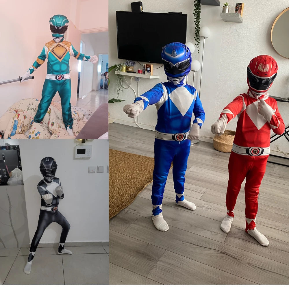 Morpher Superhero Samurai Sentai Shinkenger Rangers Cosplay Fantasia Halloween Costume Mask for Men Boy