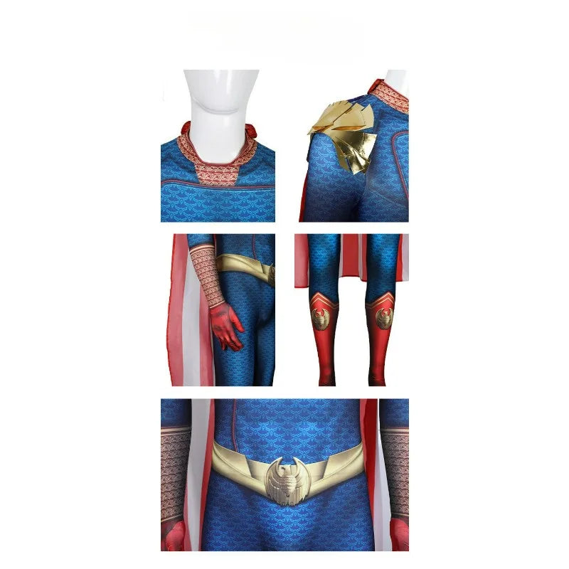 The Boys Cosplay Costume Villain Halloween Performance Costume Stage Performance Cape Homeland Cosplay Costume