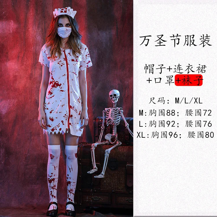 Women Halloween Vampire couple uniform Purim Cosplay Costumes men Horror Ghost Dead Zombie Corpse Bride costume Dress adult