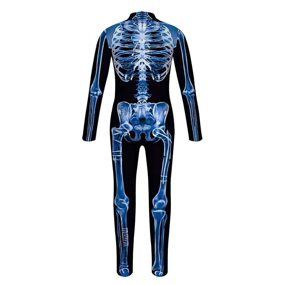 Kids Muscle Skeleton Superhero Cosplay Bodysuit Boys Girls Hero Attack on Titan Jumpsuit Halloween Party Game Zentai Suit