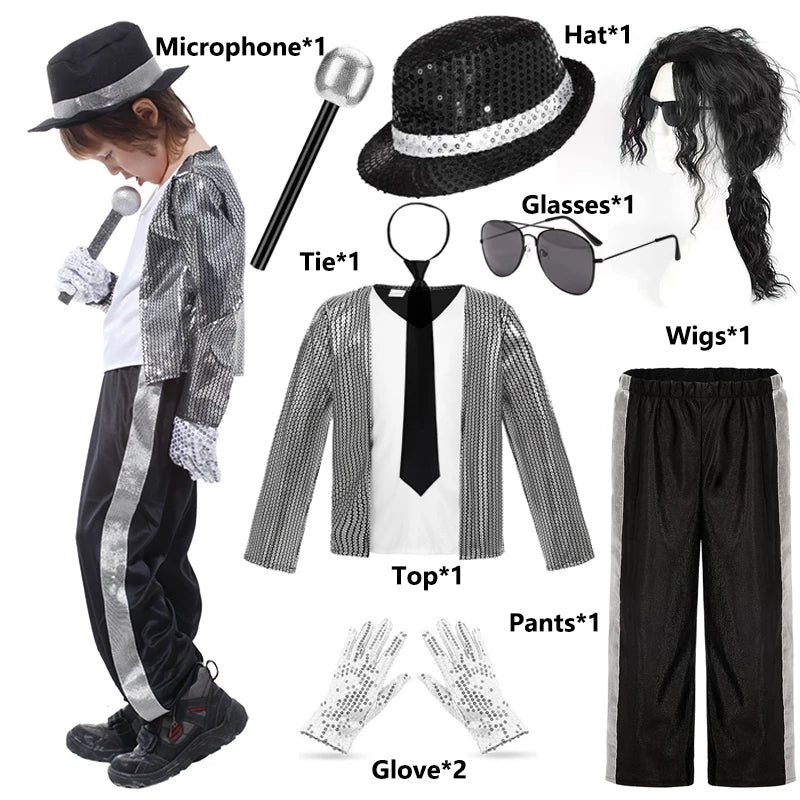 Super Cool for Kids Clothes Cosplay Birthday Party Dance Performance Children's Costume Pop Star Boys Girls Dance Outfits