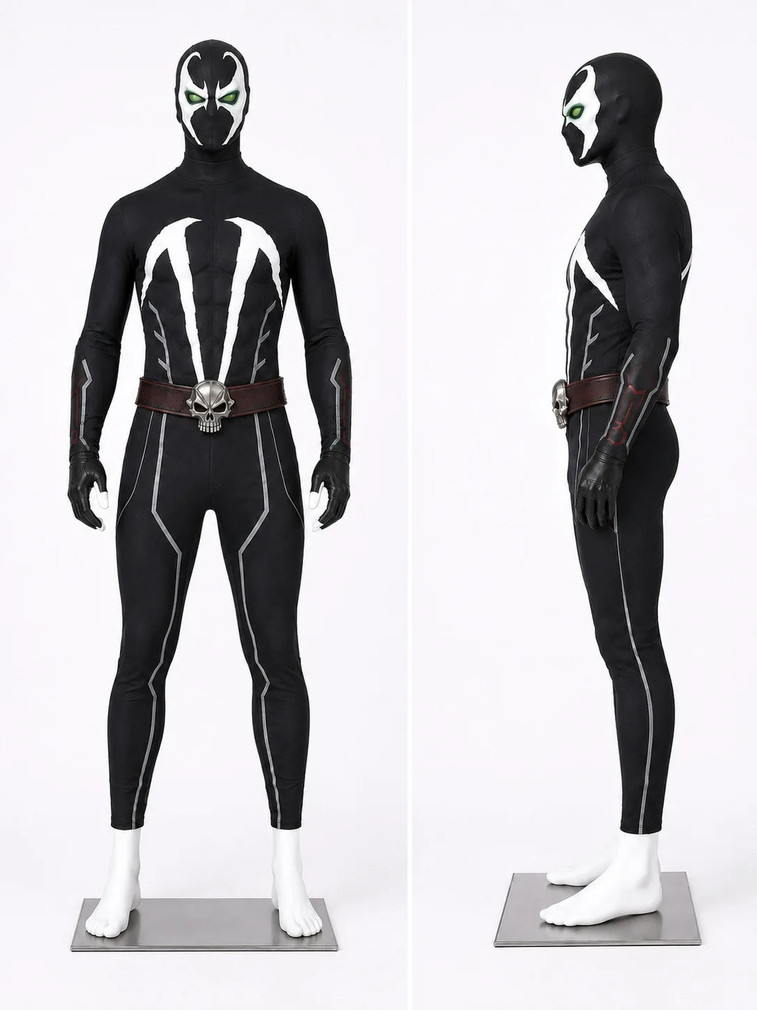 Spawn full cosplay costume, cross-border Halloween superhero outfit with cape