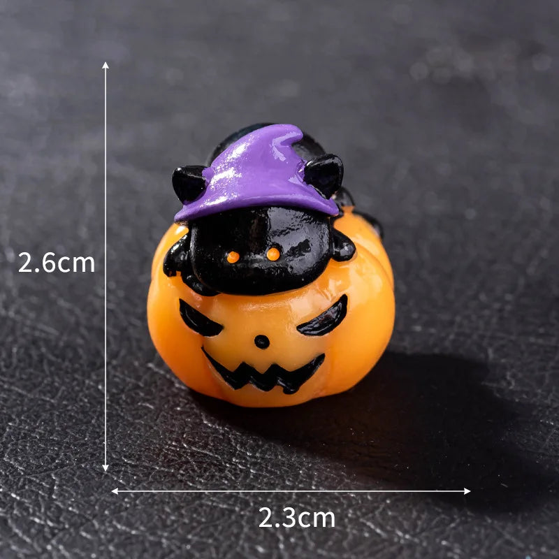 Micro Landscape Halloween Decoration Accessories Mummy Skull Rabbit Magic House Ghost Pumpkin Small Ornament Miniatures