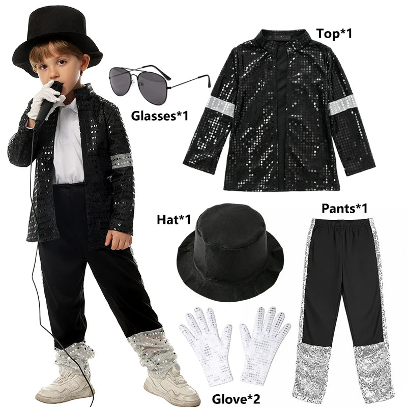Super Cool for Kids Clothes Cosplay Birthday Party Dance Performance Children's Costume Pop Star Boys Girls Dance Outfits