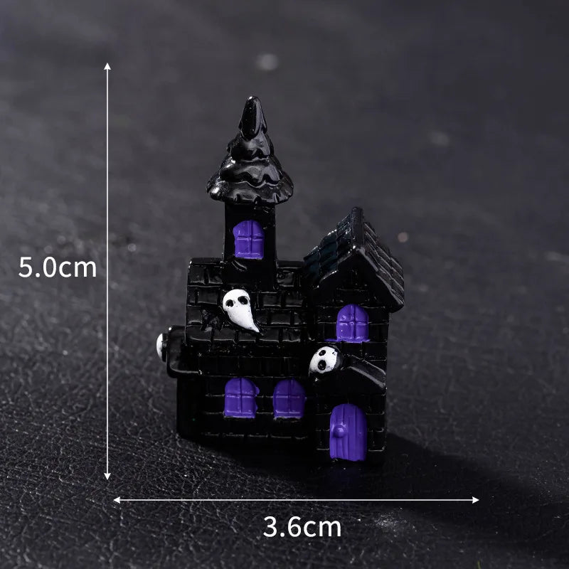 Micro Landscape Halloween Decoration Accessories Mummy Skull Rabbit Magic House Ghost Pumpkin Small Ornament Miniatures