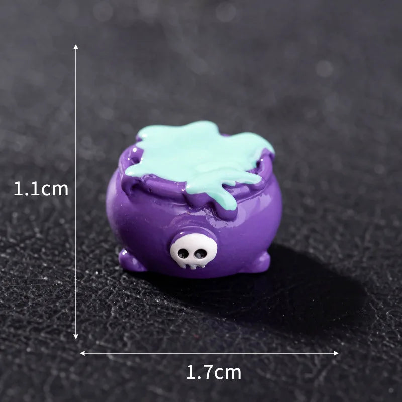 Micro Landscape Halloween Decoration Accessories Mummy Skull Rabbit Magic House Ghost Pumpkin Small Ornament Miniatures