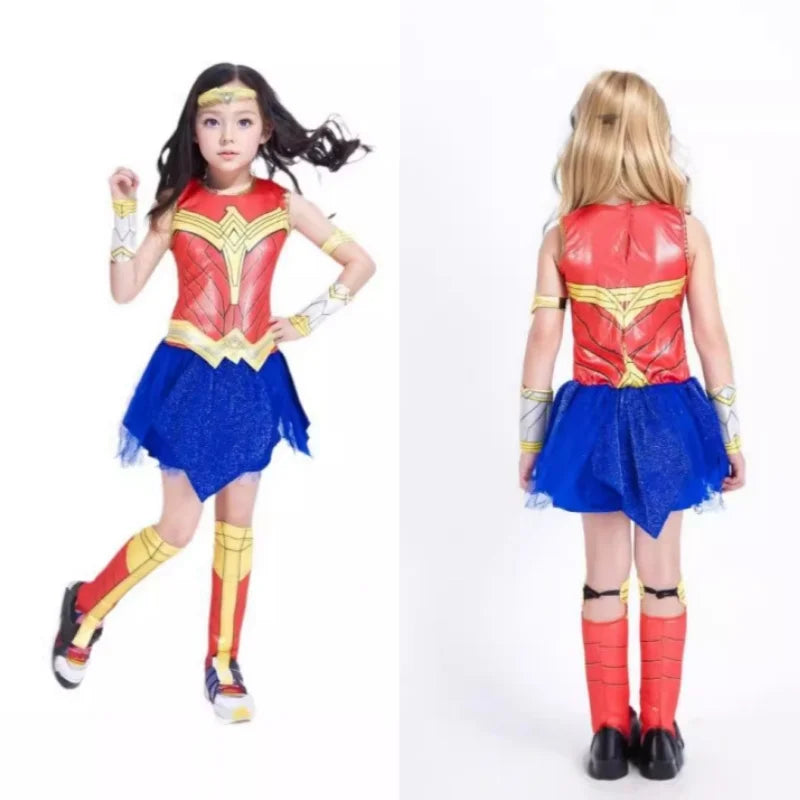 Anime Superhero Halloween Fantasia Wonder Woman Cosplay Dresses Cosplay Fantasia Fancy Dress Costume Cosplay Costumes