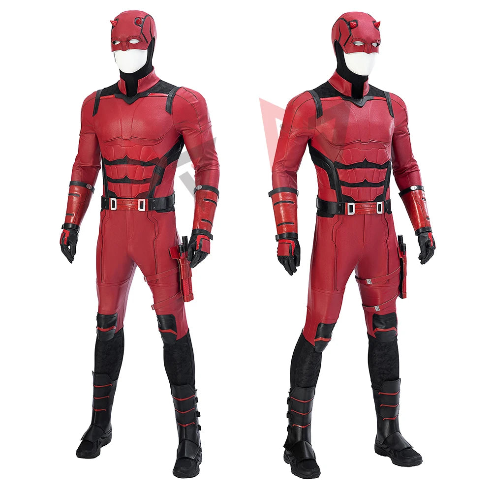 New Daredeviling Cosplay Borng Again Cosplay Costume Jumpsuit Helmet Gloves Leggings For Game Party Custom Made