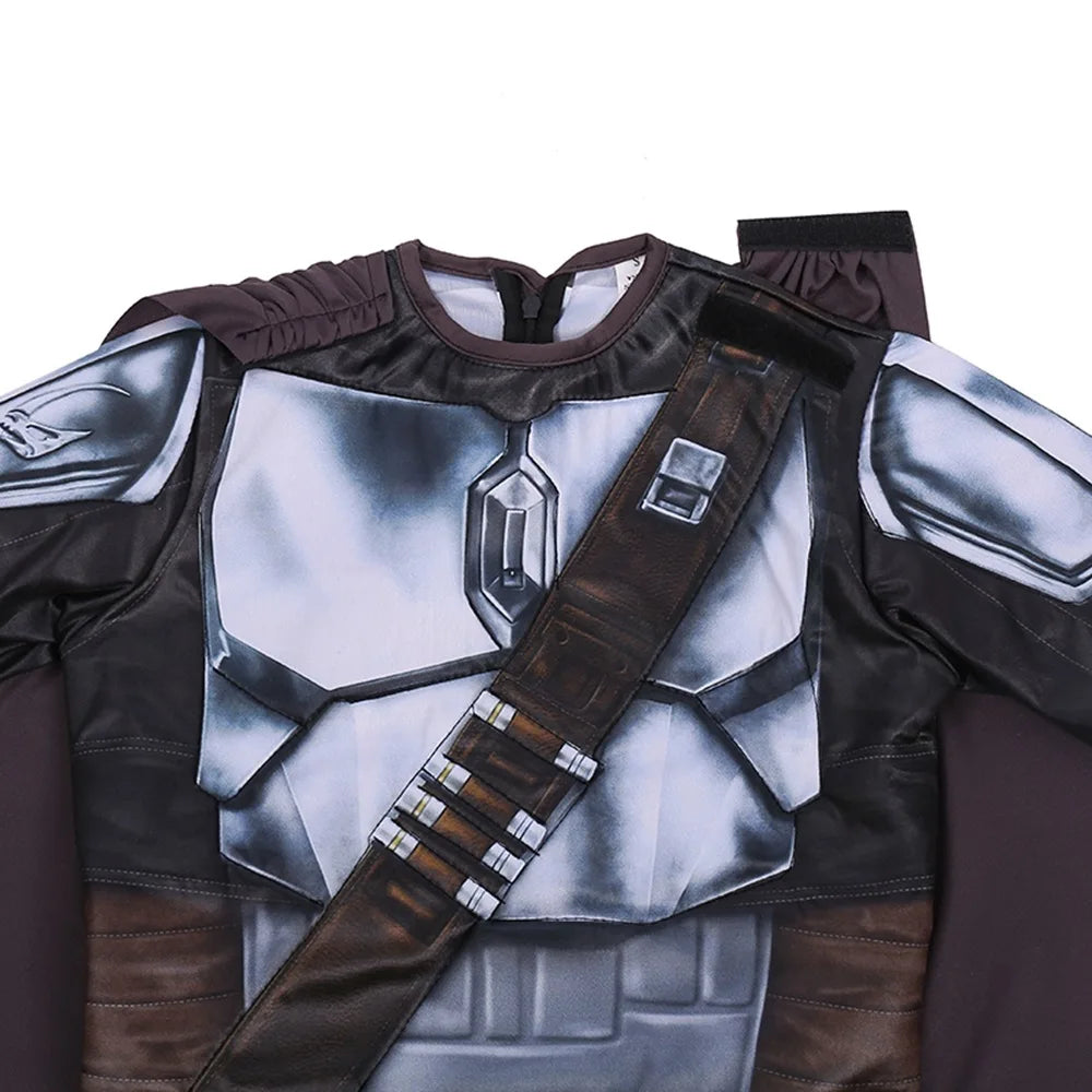 Halloween Costumes for Boy Children Anime Cosplay Galaxy Bounty Hunter Mandalorian Costume Fantasy Armor Suit with Mask Full Set