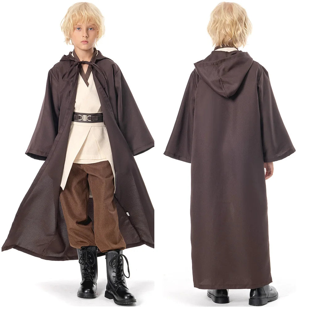 Teen Rey Youth Anakin Cosplay Fantasy Movie Space Battle Knight Disguise Costume Halloween Teen 14 Years Fantasia Outfit