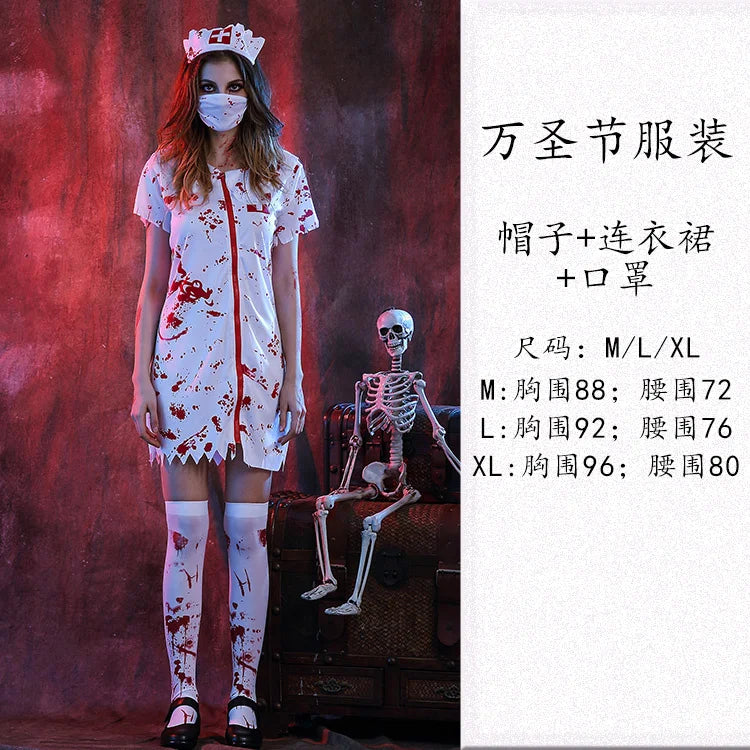 Women Halloween Vampire couple uniform Purim Cosplay Costumes men Horror Ghost Dead Zombie Corpse Bride costume Dress adult