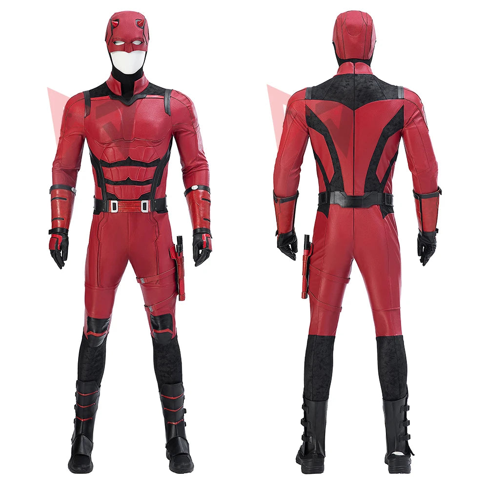 New Daredeviling Cosplay Borng Again Cosplay Costume Jumpsuit Helmet Gloves Leggings For Game Party Custom Made