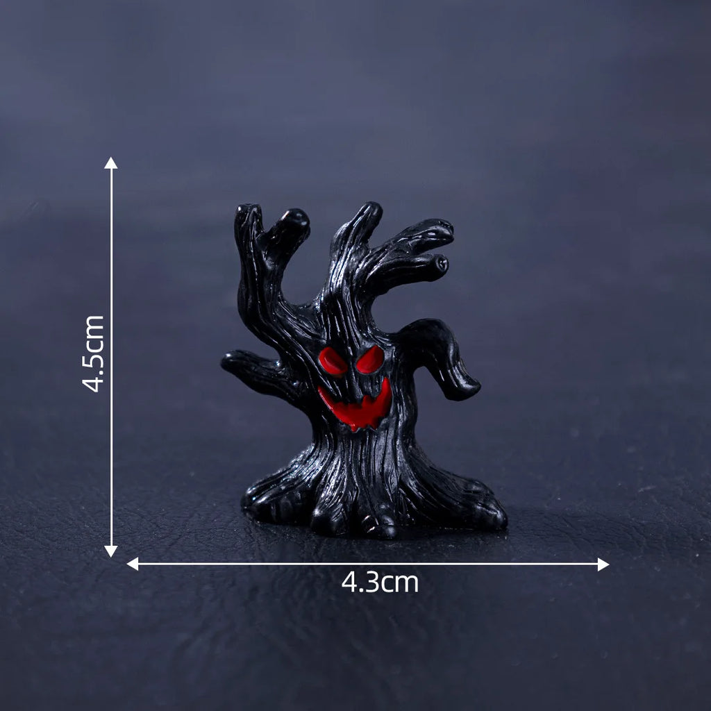 5pcs/10pcs Halloween Grim Reaper Ghost Dolls Miniature Landscape DIY Decor Accessories Mini Desktop Ornaments Halloween Decor